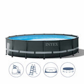Intex Ultra Xtr Frame Above Ground Round Pool 488x122cm 26326 - Colorland Toys